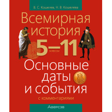 Всемирная история. 5–11 классы. Основные даты и события с комментариями