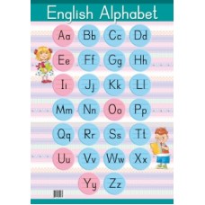 English Alphabet. Образцы письменных букв (настенный плакат)